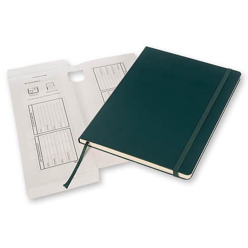 Notatnik profesjonalny XL(19x25cm) zielony twarda oprawa (Moleskine Professional Notebook Tide Green Extra Large Hard Cover)