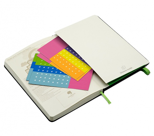 Notes Moleskine Evernote Smart Notebook L duży (13 x 21 cm) w Kratkę Czarny Twarda oprawa (Moleskine Evernote Smart Notebook Squared Large) - 8055002851886