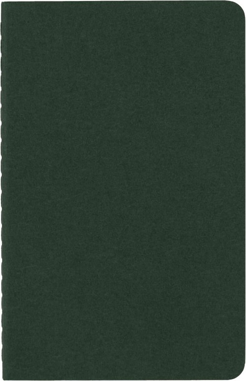 Zestaw 3 zeszytów Moleskine Cahier P kieszonkowe (9x14 cm) w Linie Zielony Mirt Miękka oprawa (Moleskine Cahiers Set of 3 Squared Journals Myrtle Green Soft Cover) - 8055002855211