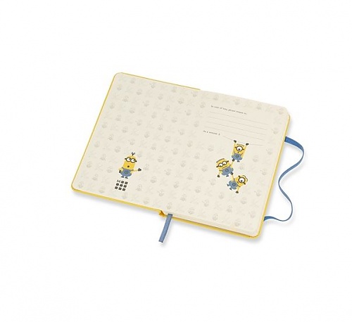 Notes Moleskine Minionki w linie, kieszonkowy [9x14cm], żółty twarda oprawa (Moleskine Minion Limited Edition Notebook Pocket Ruled Hard) - 8055002855365