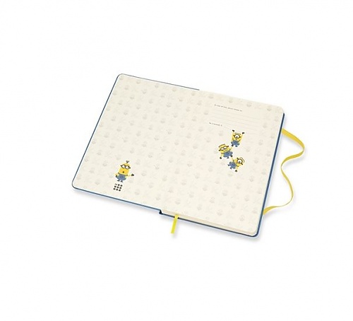Notes Moleskine Minionki w linię, duży [13x21cm], niebieski twarda oprawa (Moleskine Minion Limited Edition Notebook Large Ruled Hard)