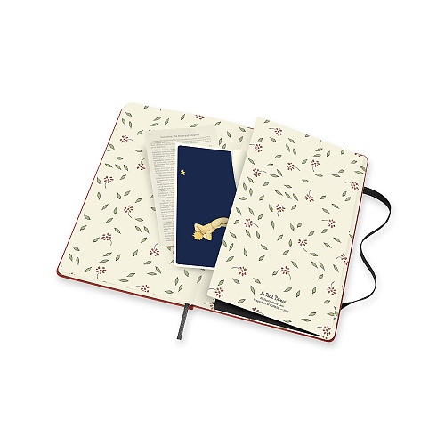 Notatnik Moleskine Mały Książę L (duży 13x21) Gładki Koralowy Twarda oprawa (Moleskine Le Petit Prince Limited Edition Notebook Plain Large Hard Cover) - 8056420857320