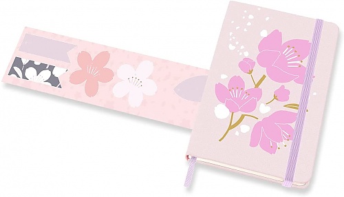 Notatnik Moleskine Sakura P kieszonkowy (9x14 cm) w Linię Różowy Twarda oprawa (Moleskine Sakura Limited Edition Notebook Ruled Pocket Pink Hard Cover) - 8056420857443