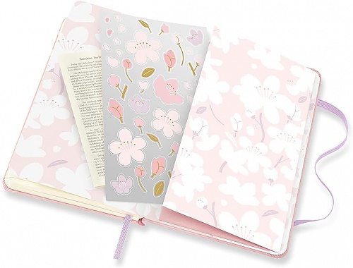 Notatnik Moleskine Sakura P kieszonkowy (9x14 cm) w Linię Różowy Twarda oprawa (Moleskine Sakura Limited Edition Notebook Ruled Pocket Pink Hard Cover) - 8056420857443