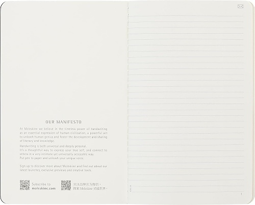 Moleskine Smart Zestaw 2 zeszytów Cashier L duże (13x21cm) w Linie Miękka oprawa Czarne (Moleskine Smart Cashier Large Set of 2 Ruled Journals Black) - 8056420858464