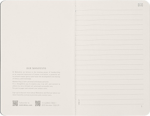 Moleskine Smart Zestaw 2 zeszytów Cashier P kieszonkowe (9x14cm) w Linie Miękka oprawa Czarne (Moleskine Smart Cashier Pocket Set of 2 Ruled Journals Black) - 8056420858518