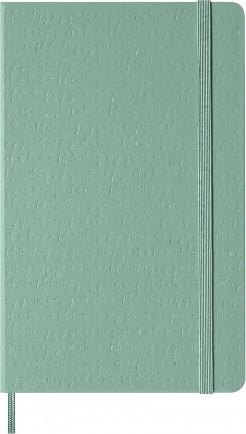 Notatnik Moleskine L duży (13x21cm) Czysty Sage Green Twarda oprawa (Moleskine Plain Notebook Large Hard Sage Green) - 8056711512723