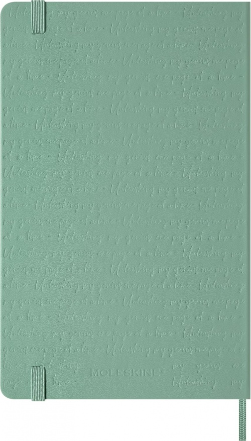 Notatnik Moleskine L duży (13x21cm) Czysty Sage Green Twarda oprawa (Moleskine Plain Notebook Large Hard Sage Green) - 8056711512723