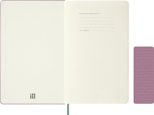 Notatnik Moleskine L duży (13x21cm) Czysty Majestic Pink Twarda oprawa (Moleskine Plain Notebook Large Hard Majestic Pink) - 8056711512730