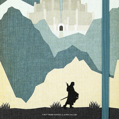 Notatnik Moleskine Władca Pierścieni Aragorn L duży (13x21 cm) w Linię Twarda oprawa (Moleskine Lords Of The Rings Limited Edition Notebook Ruled Large Aragorn Journey Graphic Hard Cover) - 8056711512938