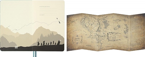 Notatnik Moleskine Władca Pierścieni Aragorn L duży (13x21 cm) w Linię Twarda oprawa w Pudełku Prezentowym (Moleskine Lords Of The Rings Limited Edition Notebook Ruled Large Aragorn Journey Graphic Hard Cover BOX) - 8056711512945