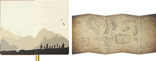 Notatnik Moleskine Władca Pierścieni Frodo i Sam L duży (13x21 cm) w Linię Twarda oprawa (Moleskine Lords Of The Rings Limited Edition Notebook Ruled Large Frodo & Sam Journey Graphic Hard Cover) -8056711512952