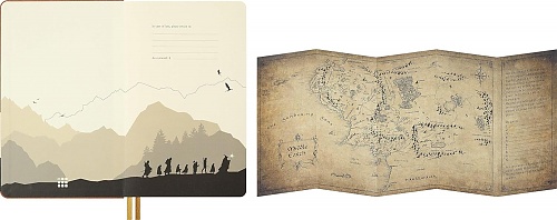 Notatnik Moleskine Władca Pierścieni Frodo i Sam L duży (13x21 cm) w Linię Twarda oprawa w Pudełku Prezentowym (Moleskine Lords Of The Rings Limited Edition Notebook Ruled Large Frodo & Sam Journey Graphic Hard Cover BOX) - 8056711512969