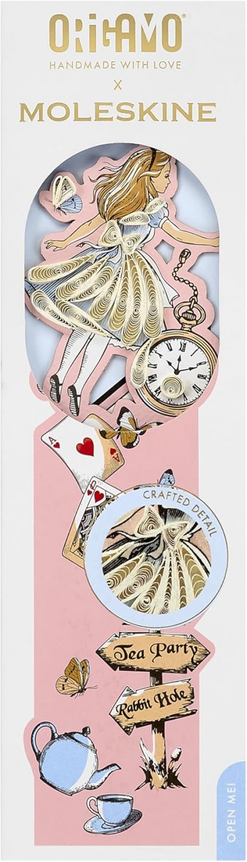 Moleskine Zakładka Origami Alicja w Krainie Czarów (Moleskine Limited Edition Alice\'s Advetures in Wonderland Origamo Bookmark) - 8056711513430