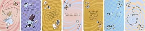 Moleskine Zestaw Pocztówek Alicja w Krainie Czarów 7x (Moleskine Limited Edition Alice\'s Adventures in Wonderland Greeting Cards 7x) - 8056711513447