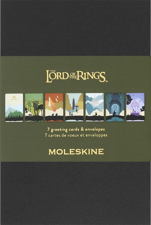 Moleskine Kartki Okolicznościowe Władca Pierścieni Zestaw 7 sztuk (Moleskine Limited Edition Lord of The Rings Greeting Cards 7 Pieces) -  8056711513478