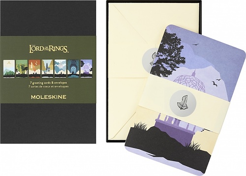 Moleskine Kartki Okolicznościowe Władca Pierścieni Zestaw 7 sztuk (Moleskine Limited Edition Lord of The Rings Greeting Cards 7 Pieces) -  8056711513478