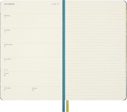 Kalendarz Moleskine 2027 12M Van Gogh MOMA rozmiar L (duży 13x21 cm) Gwiaździsta Noc Tygodniowy Twarda Oprawa(Moleskine Limited Edition Van Gogh MOMA Daily Notebook/Planner 2027 Starry Night Large Hard Cover) - 8056711514161