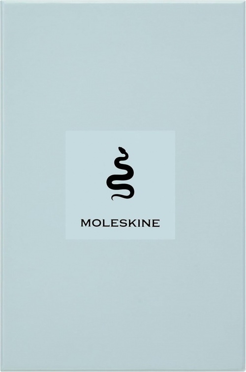 Notatnik Moleskine Rok Węża Wegańska Skóra L duży (13x21 cm) W Linie Szałwiowa Zieleń Miękka oprawa w Prezentowym Pudełku (Moleskine Year of the Snake Limited Edition Precious & Ethical Vegea Notebook in Gift box Soft Cover Large Ruled Sage Green) - 80569