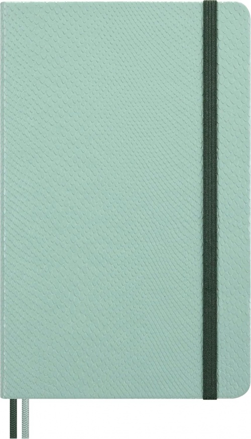 Notatnik Moleskine Rok Węża Wegańska Skóra L duży (13x21 cm) W Linie Szałwiowa Zieleń Miękka oprawa w Prezentowym Pudełku (Moleskine Year of the Snake Limited Edition Precious & Ethical Vegea Notebook in Gift box Soft Cover Large Ruled Sage Green) - 80569