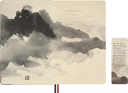 Notatnik Moleskine Rok Konia Kaligrafia L duży (13x21 cm) w Linię Twarda oprawa (Moleskine Year of the Horse Calligraphy Limited Edition Notebook Ruled Large Hard Cover) - 8056999278496