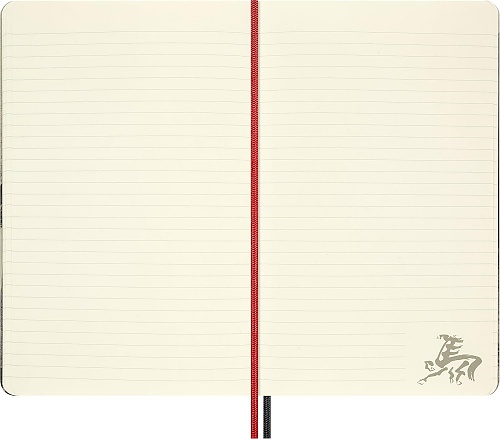 Notatnik Moleskine Rok Konia Kaligrafia L duży (13x21 cm) w Linię Twarda oprawa (Moleskine Year of the Horse Calligraphy Limited Edition Notebook Ruled Large Hard Cover) - 8056999278496