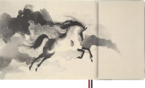 Notatnik Moleskine Rok Konia Kaligrafia L duży (13x21 cm) w Linię Twarda oprawa (Moleskine Year of the Horse Calligraphy Limited Edition Notebook Ruled Large Hard Cover) - 8056999278496