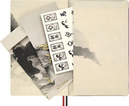 Notatnik Moleskine Rok Konia Kaligrafia L duży (13x21 cm) w Linię Twarda oprawa (Moleskine Year of the Horse Calligraphy Limited Edition Notebook Ruled Large Hard Cover) - 8056999278496