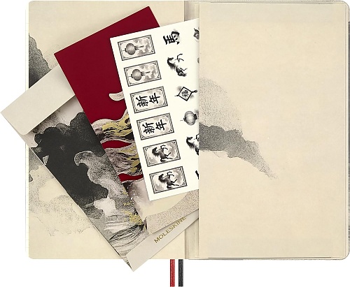 Notatnik Moleskine Rok Konia L duży (13x21 cm) w Linię Kaligrafia Twarda oprawa w Pudełku Prezentowym (Moleskine Year of the Horse Calligraphy Limited Edition Notebook Ruled Large Hard Cover BOX) - 8056999278502