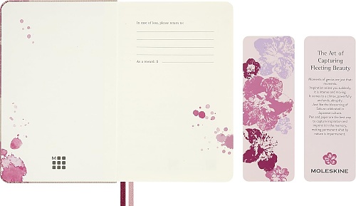 Notatnik Moleskine Sakura P pocket (9x14 cm) w Linie Różowa z Złotymi Akcentami Twarda oprawa (Moleskine Sakura Limited Edition Notebook Ruled Pocket Pink With Gold Accents Hard Cover) - 8056999278564