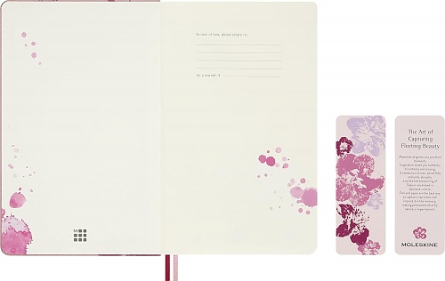 Notatnik Moleskine Sakura L duży (13x21 cm) w Linie Różowa z Złotymi Akcentami Twarda oprawa (Moleskine Sakura Limited Edition Notebook Ruled Large Pink With Gold Accents Hard Cover) -  8056999278588