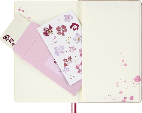 Notatnik Moleskine Sakura L duży (13x21 cm) W Linie Różowa Miękka oprawa (Moleskine Sakura Limited Edition Notebook Ruled Large Pink Soft Cover) -  8056999278632