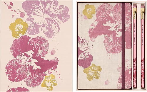 Moleskine Sakura Zestaw Notatniki Blossom L duży (13x21cm)+Zeszyt Cahier Journal L (13x21cm)+2x Ołówki (Moleskine Limited Edition Sakura Box, Blossom Notebooks+Cahier Journal+2 Blackwing Pencils)-8056999278656
