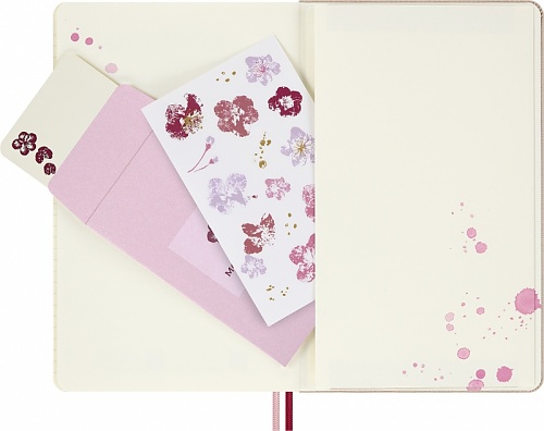 Moleskine Sakura Zestaw Premium 2x Notatniki L duży (13x21cm)+Długopis Kaweco+Mini Przypinka+Etui Różowy (Moleskine Limited Edition Sakura Premium Set,2x Notebooks+Kaweco Ballpen+Mini Charmbook+Pouch, Pink ) -  8056999278670