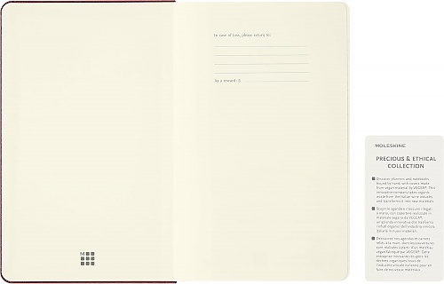 Notatnik Moleskine Rok Konia L duży (13x21 cm) W Linie Czerwony Miękka oprawa (Moleskine Year of the Horse Limited Edition Precious & Ethical Vegea Notebook in Gift box Soft Cover Large Ruled Autumn Red) - 8056999278939