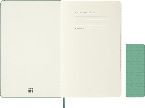 Notatnik Moleskine L duży (13x21cm) w Linie Szałwiowa Zieleń Twarda oprawa (Moleskine Ruled Notebook Large Hard Sage Green) - 8056999279080
