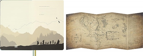 Kalendarz Moleskine 2026-2027 18-miesięczny Władca Pierścieni duży L (13x21 cm) Tygodniowy Twarda oprawa (Moleskine Limited Edition Lord Of The Rings 18 Month 2026-2027 Weekly Planner Large Hard Cover) -  8056999279110