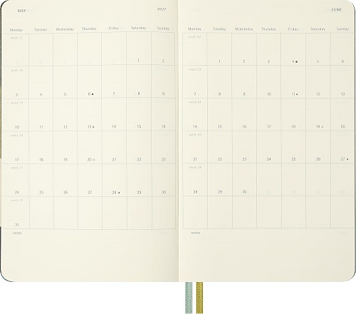 Kalendarz Moleskine 2026-2027 18-miesięczny Władca Pierścieni duży L (13x21 cm) Tygodniowy Twarda oprawa (Moleskine Limited Edition Lord Of The Rings 18 Month 2026-2027 Weekly Planner Large Hard Cover) -  8056999279110