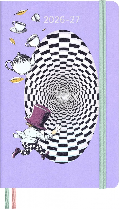 Kalendarz Moleskine 2026-2027 18-miesięczny Alicja w Krainie Czarów duży L (13x21 cm) Tygodniowy Twarda oprawa (Moleskine Limited Edition Alice\'s Adventures in Wonderland 18 Month 2026-2027 Weekly Planner Large Hard Cover) - 8056999279196