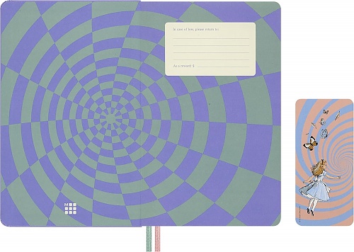 Kalendarz Moleskine 2026-2027 18-miesięczny Alicja w Krainie Czarów duży L (13x21 cm) Tygodniowy Twarda oprawa (Moleskine Limited Edition Alice\'s Adventures in Wonderland 18 Month 2026-2027 Weekly Planner Large Hard Cover) - 8056999279196