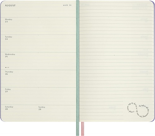 Kalendarz Moleskine 2026-2027 18-miesięczny Alicja w Krainie Czarów duży L (13x21 cm) Tygodniowy Twarda oprawa (Moleskine Limited Edition Alice\'s Adventures in Wonderland 18 Month 2026-2027 Weekly Planner Large Hard Cover) - 8056999279196