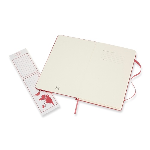 Notatnik Moleskine L duży (13x21cm) Czysty Różowy Twarda oprawa  (Moleskine Plain Notebook Large Hard Daisy Pink) - 8058341715413