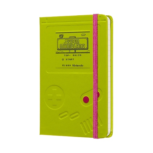 Notatnik Moleskine Super Mario P kieszonkowy (9x14cm) w Linie Game Boy Zielony Twarda oprawa (Moleskine Super Mario Game Boy Pocket Limited Edition Notebook Hard Cover) - 8058647621166