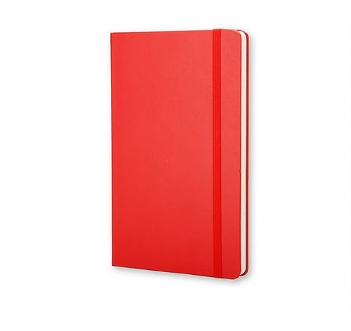 Notatnik Moleskine P kieszonkowy (9x14 cm) Czysty Czerwony Twarda oprawa (Moleskine Plain Notebook Pocket Hard Scarlet Red) - 9788862930024