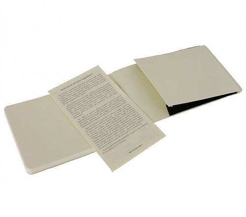 Notes reporterski Moleskine P kieszonkowy [9x14 cm] czysty Czarny Miękka Oprawa (Moleskine Reporter Notebook Plain Pocket Soft Cover) - 9788862932981