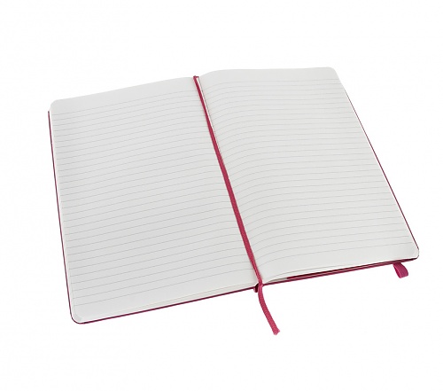 Notatnik Moleskine L duży (13x21cm) w Linie Magenta Twarda oprawa (Moleskine Ruled Notebook Large Magenta) - 9788866136453