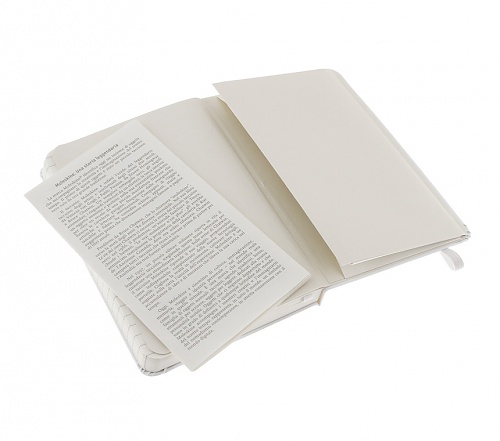Notatnik Moleskine P kieszonkowy (9x14 cm) w Linię Biały Twarda oprawa (Moleskine Ruled Notebook Pocket White) - 9788866137177