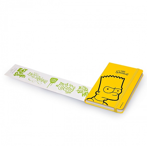 Notes Moleskine SIMPSONOWIE  P (9X14cm) w linie, żółta twarda oprawa (Moleskine The Simpsons Pocket Ruled Yellow hard cover)
