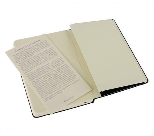 Notatnik Moleskine P kieszonkowy (9x14 cm) w Linie Czarny Twarda oprawa (Moleskine Ruled Notebook Pocket Hard Black) - 9788883701009