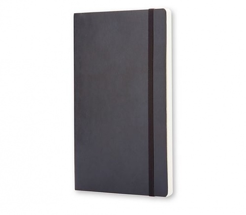Notatnik Moleskine L duży (13x21cm) Czysty Czarny Miękka oprawa (Moleskine Plain Notebook Large Soft Black) - 9788883707209